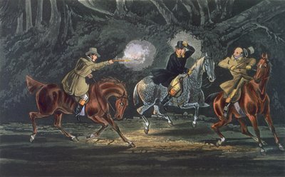 Stand and Deliver, aquatinted by E. Duncan, pub. 1851 by R. Ackermann by Henry Thomas Alken
